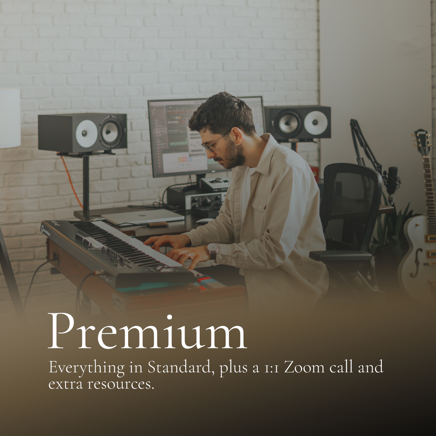 Premium — Everything in Standard, plus a 1:1 Zoom call and extra resources